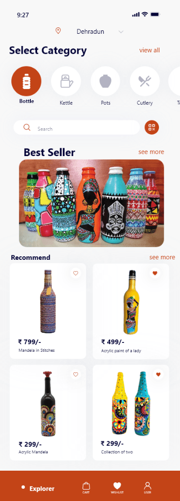 KalaKriti Marketplace UI