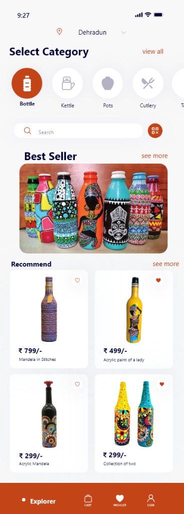 KalaKriti Marketplace UI