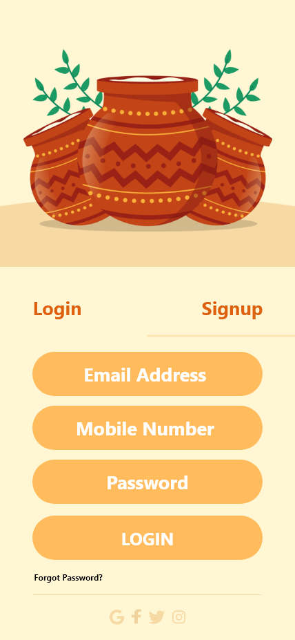 KalaKriti UI Screen 1