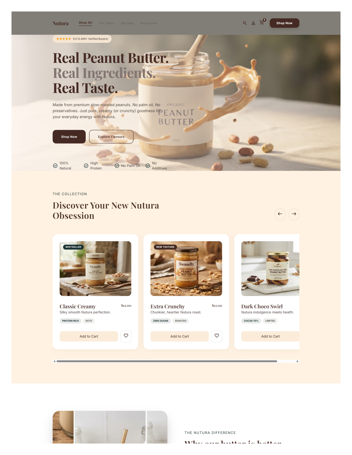 Nutura Artisanal Foods UI